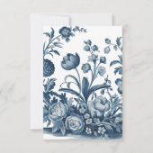 Carte de remerciements de Mariage photo de Toile d (Dos)