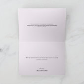 Carte de remerciements de Mariage simple Fleur sau (Intérieur)