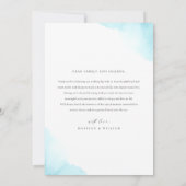 Carte de remerciements de mariage sur la plage (Dos)