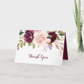 Carte de remerciements de Mariage vert Broussaud B (Devant)