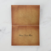 Carte de remerciements de mariage vintage (Intérieur)