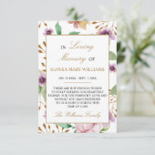 Carte de remerciements de mémoire de la sympathie  (Debout devant)