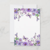 Carte de remerciements de mémoire Sympathy Flowers (Dos)