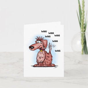 Carte de remerciements de Merci de chien de dessin