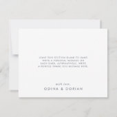 Carte de remerciements de montagne simple (Dos)