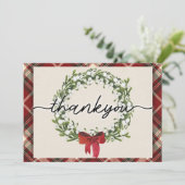 Carte de remerciements de Noël (Debout devant)