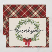 Carte de remerciements de Noël (Devant / Derrière)