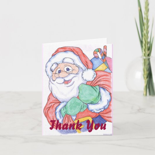 Carte de remerciements de Noël (Devant)