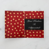 Carte de remerciements de Noël : Collection chic (Intérieur)