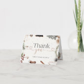 Carte de remerciements de Noël cosy (Devant)