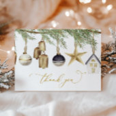 Carte de remerciements de Noël d'hiver