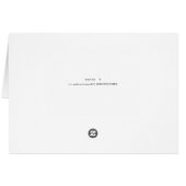 Carte de remerciements de Noël pour cadeau (Dos Horizontal)