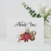 Carte de remerciements de Noël simple (Debout devant)