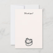 Carte de remerciements de nom personnalisé du gâte (Devant)