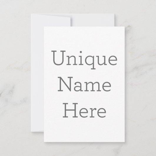 Carte de remerciements simple 8.9 cm x 12.7 cm (Devant)