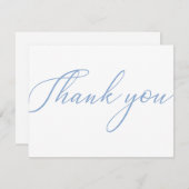 Carte de remerciements de package d'entreprise Blu (Devant / Derrière)