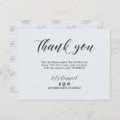 Carte de remerciements de package d'entreprise Gre (Devant / Derrière)