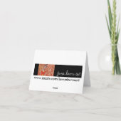 Carte de remerciements de papillon (Dos)