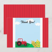 Carte de remerciements de partie d'anniversaire de (Devant / Derrière)