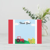 Carte de remerciements de partie d'anniversaire de (Debout devant)