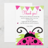 Carte de remerciements de partie de roses indien (Devant / Derrière)