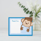 Carte de remerciements de partie de singe (Debout devant)