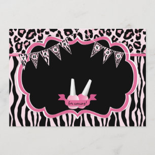 Carte de remerciements de partie de spa de