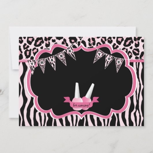 Carte de remerciements de partie de spa de (Devant)