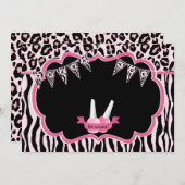 Carte de remerciements de partie de spa de (Devant / Derrière)