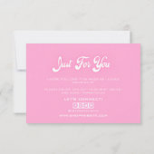 Carte de remerciements de parties scintillant à go (Dos)