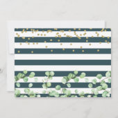 Carte de remerciements de Parties scintillant d'or (Dos)