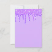 Carte de remerciements de Parties scintillant pour (Dos)