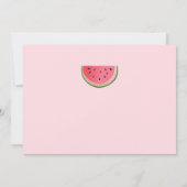 Carte de remerciements de pastèque Un dans un melo (Dos)