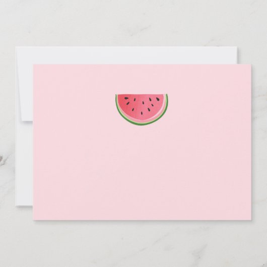Carte de remerciements de pastèque Un dans un melo (Dos)