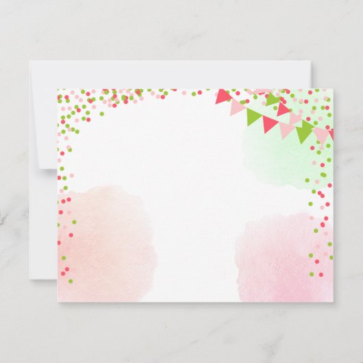 Carte de remerciements de pastèque Un dans un melo (Dos)