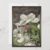 Carte de remerciements de peinture à l'huile de fl (Devant)