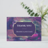 Carte de remerciements de peinture acrylique en gr (Debout devant)