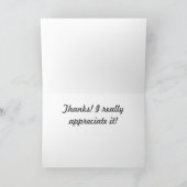 Carte de remerciements de phoque éléphant (Intérieur)