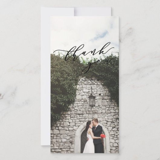 carte de remerciements de photo (Devant)