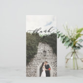 carte de remerciements de photo (Debout devant)