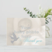 Carte de remerciements de photo de baptême de (Debout devant)