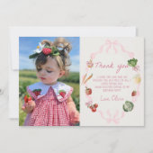 Carte de remerciements de photo végétale du marché (Devant)