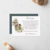 Carte de remerciements de photos funéraires de l'a (Devant/Arrière en situation)