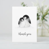 Carte de remerciements de pingouin (Debout devant)