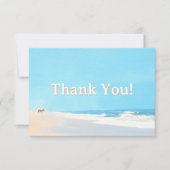 Carte de remerciements de plage (Devant)