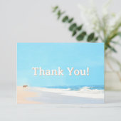 Carte de remerciements de plage (Debout devant)
