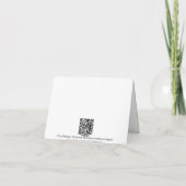 Carte de remerciements de plage de bascules (Dos)