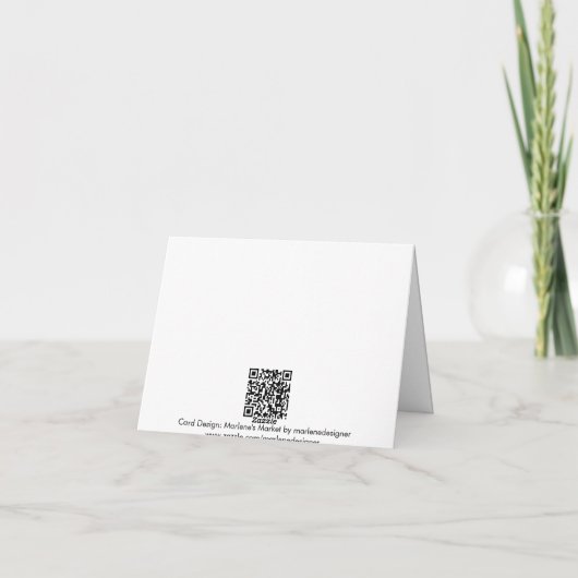 Carte de remerciements de plage de bascules (Dos)