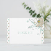 CARTE DE REMERCIEMENTS DE POINTS BISQUES À LA MINT (Debout devant)