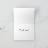 Carte de remerciements de poisson bleu Betta (Intérieur)
